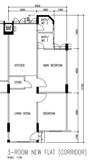 Blk 304 Jurong East Street 32 (Jurong East), HDB 3 Rooms #157853002